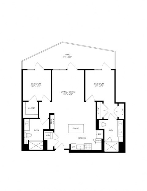 the floor plan of this home is intended to be used as a template for floor